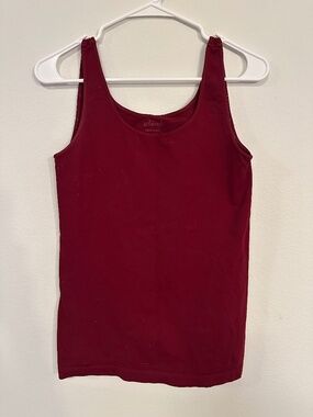 Beloved Made in USA Burgundy Seamless Tank Top Nylon Stretch Women’s Size Unknow
